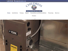 Tablet Screenshot of childresshvac.com